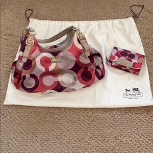 Coach Tote Maggie Madison Graphic Op Art